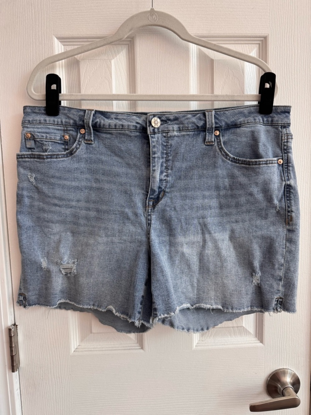 SEVEN7 Weekend Short Denim Cutoff Shorts w/ Stretch Size 16